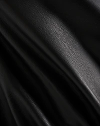 Leather Bubble Jacket