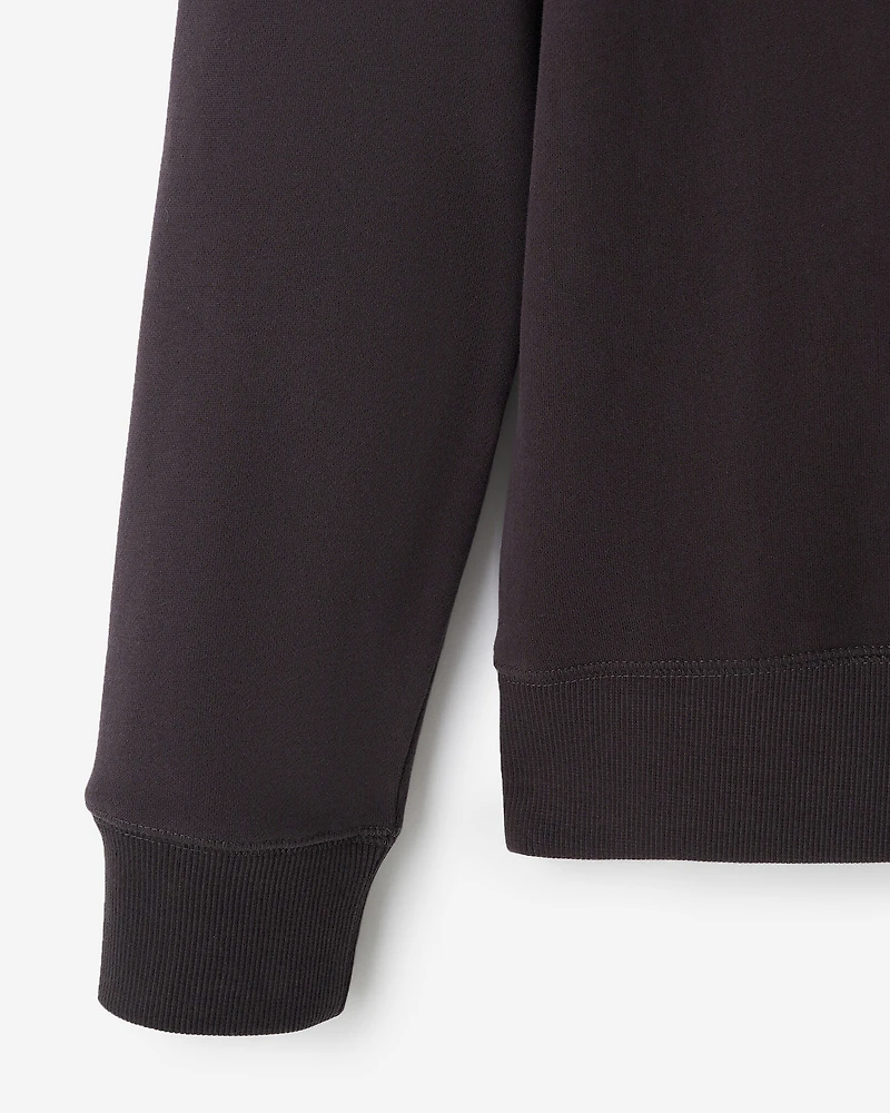 Chandail à demi-glissière avec appliqué carreaux