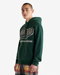 Plaid Applique Kanga Hoodie