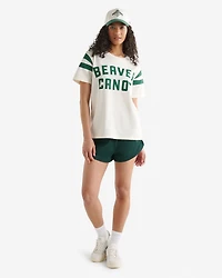 Womens Beaver Canoe Colour Block T-Shirt