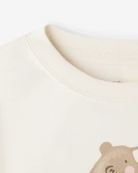 T-shirt à manches longues Ours douillet pour tout-petits