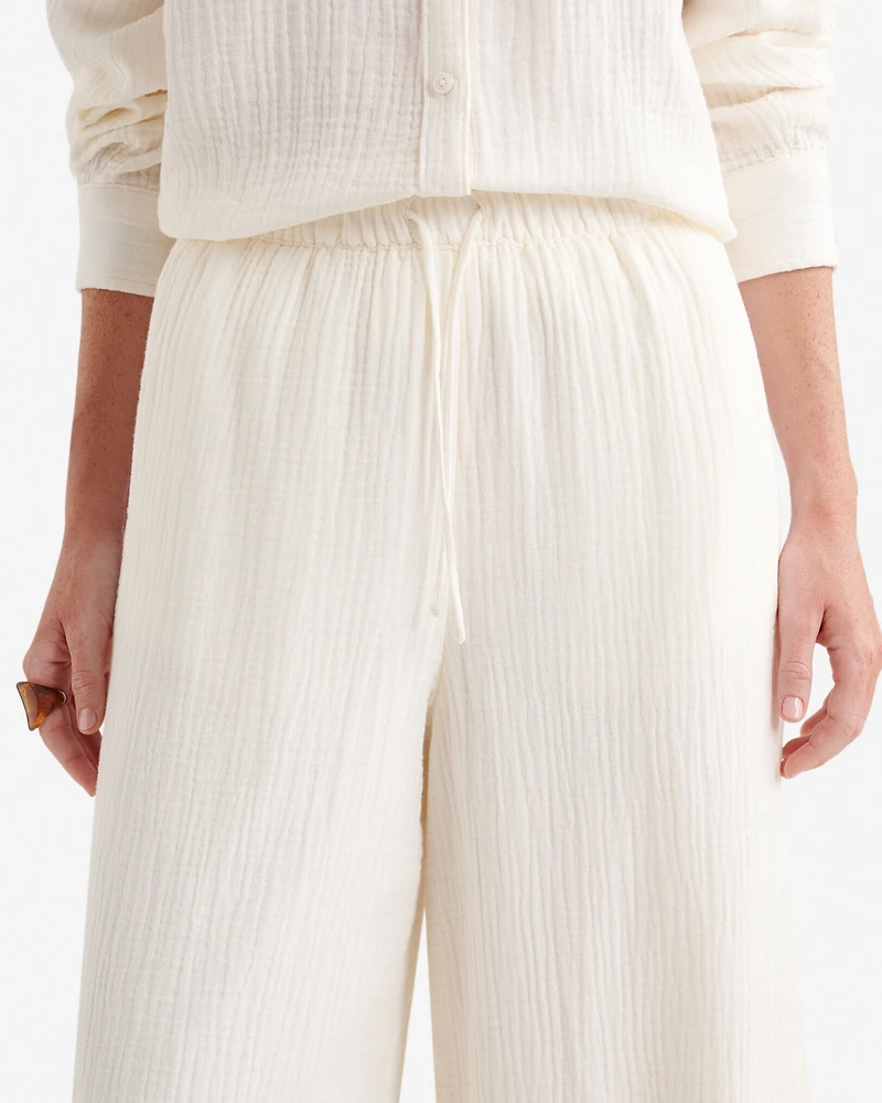 Isla Cotton Wide Leg Pant