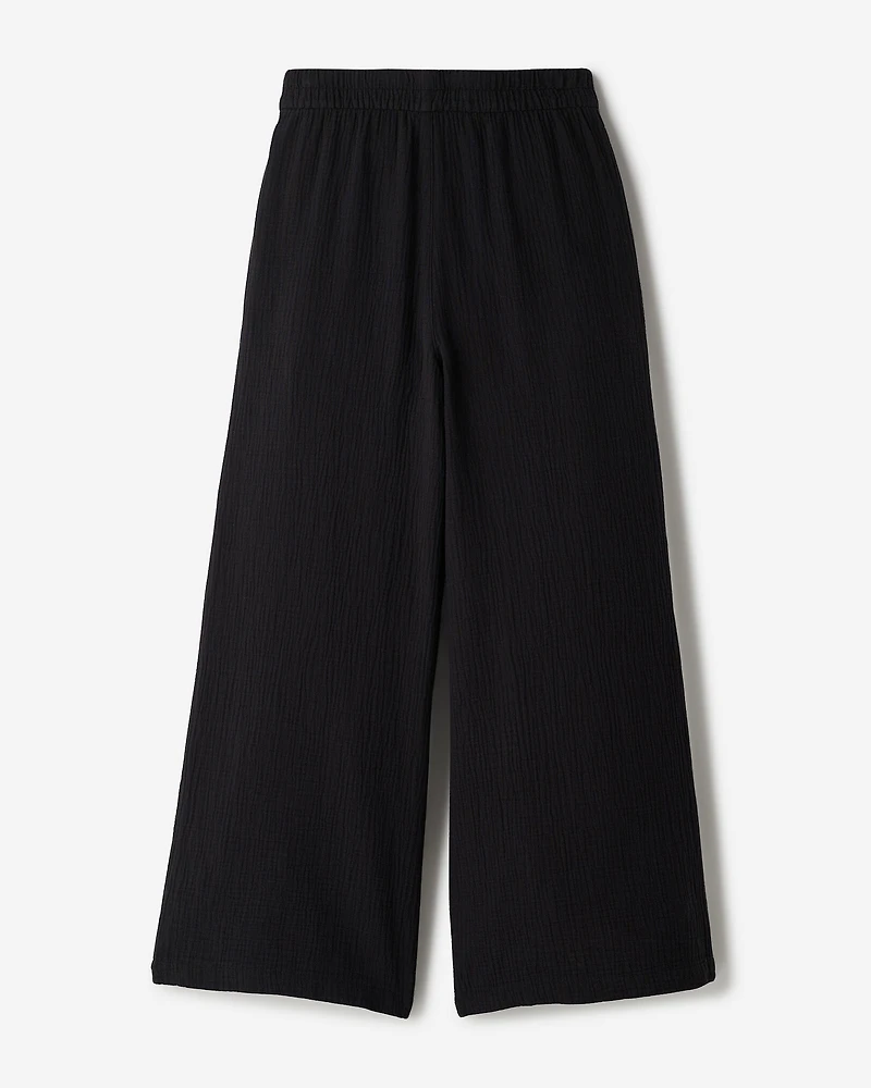 Isla Cotton Gauze Wide Leg Pant