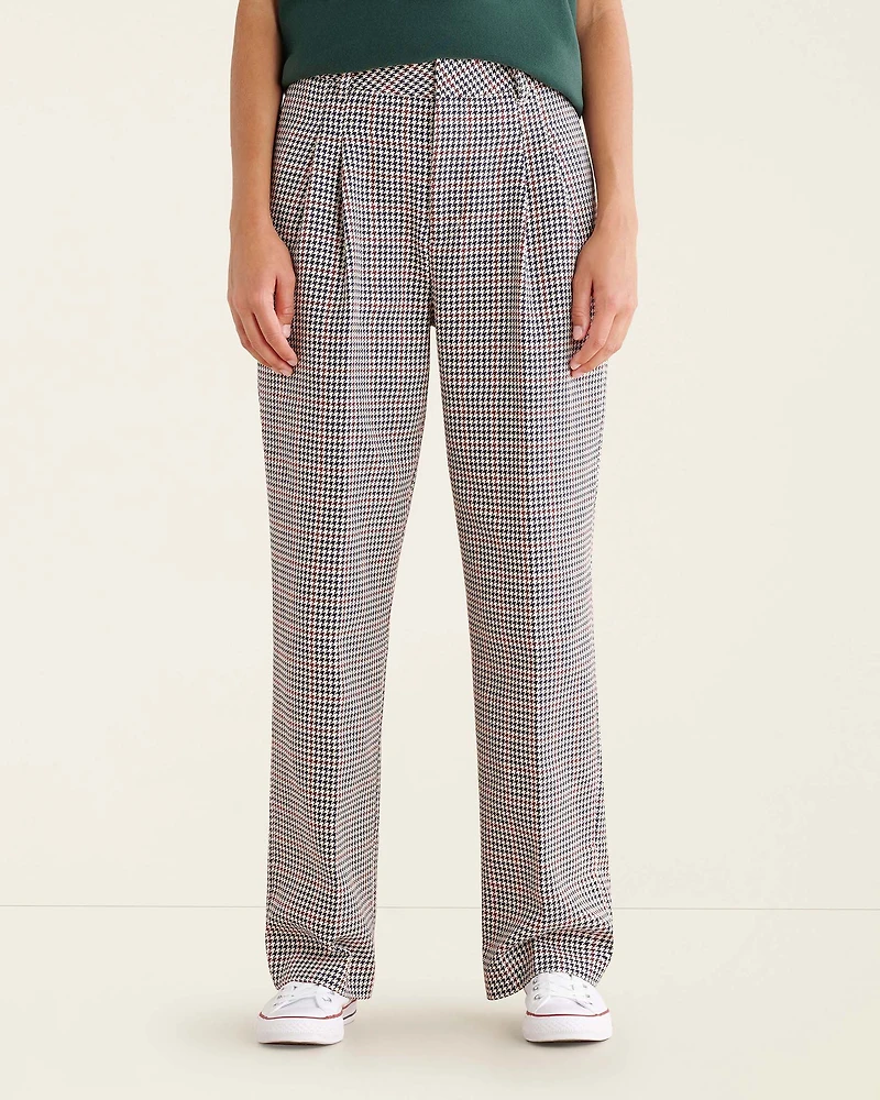 Pantalon à plis et carreaux Rossland