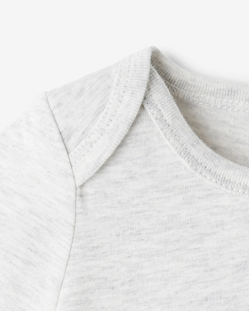 Combinaison à manches courtes Cooper en coton bio pour bébés