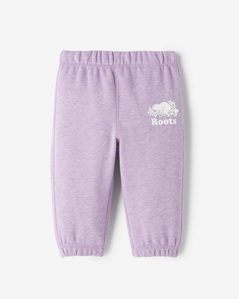 Pantalon original en molleton scintillant pour bébés
