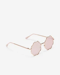 Lunettes de soleil marguerite en métal pour enfants