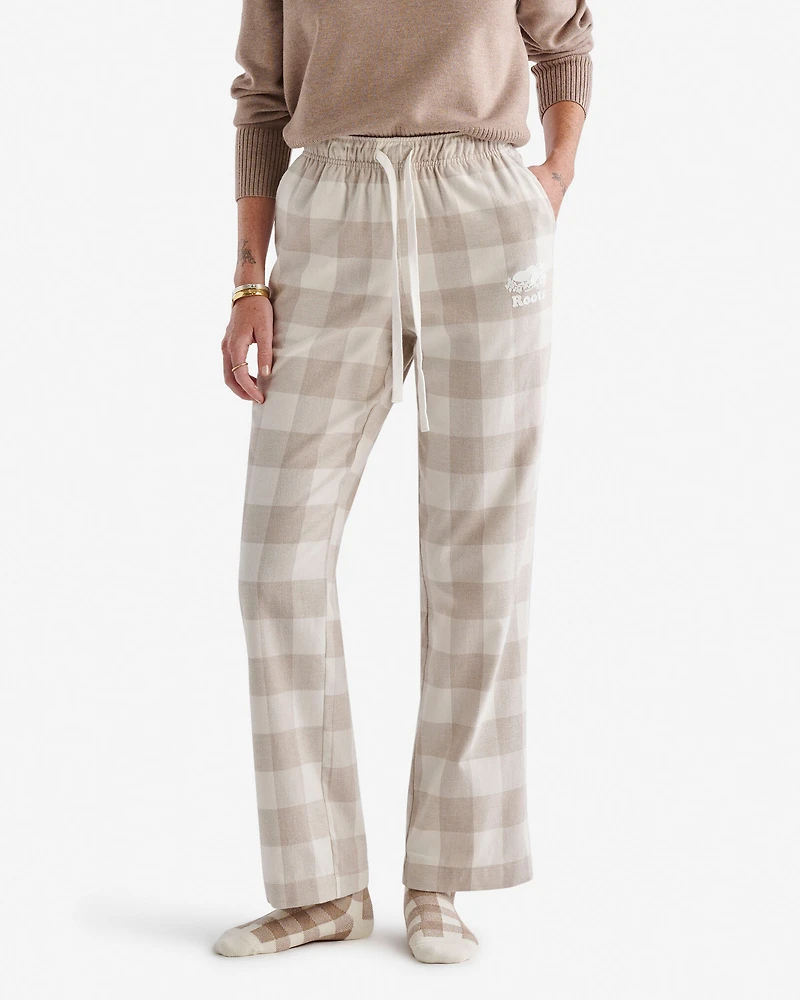 Womens Park Plaid Pajama Pant