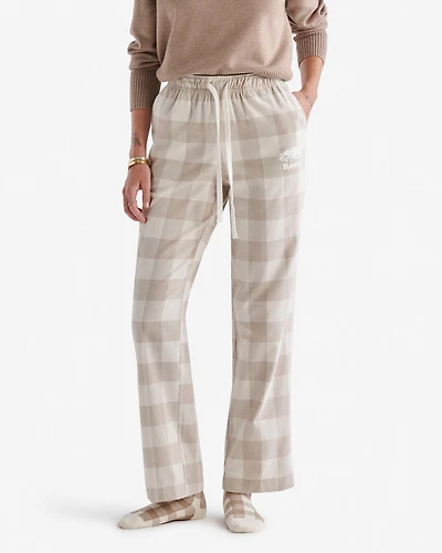 Womens Park Plaid Pajama Pant