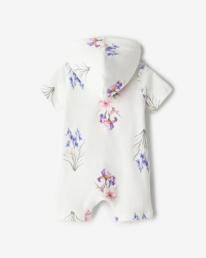 Barboteuse kangourou motif floral Cooper pour bébé
