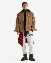 Blouson avec doublure en velours côtelé molletonné