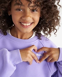 Girls Cloud Bubble Crew Sweatshirt