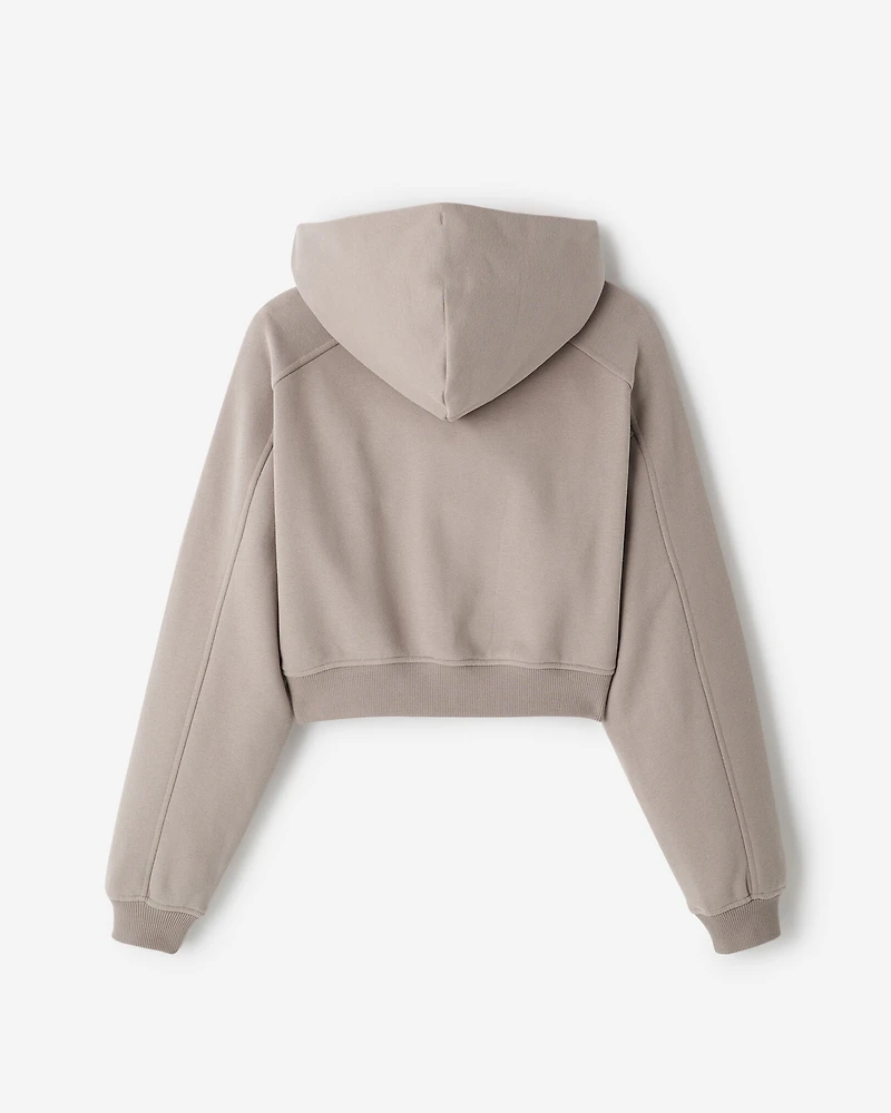Summer Cloud Cropped Full Zip Hoodie