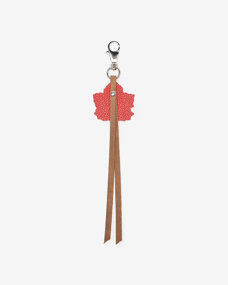 Porte-clés Feuille d’érable en cuir Tribe