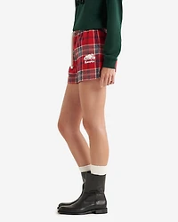 Womens Plaid Pajama Short