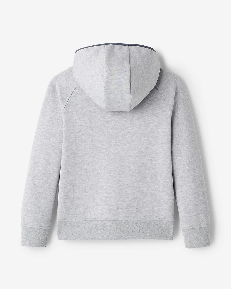 Chandail à capuchon et glissière en tissu interlock Recover pour enfants