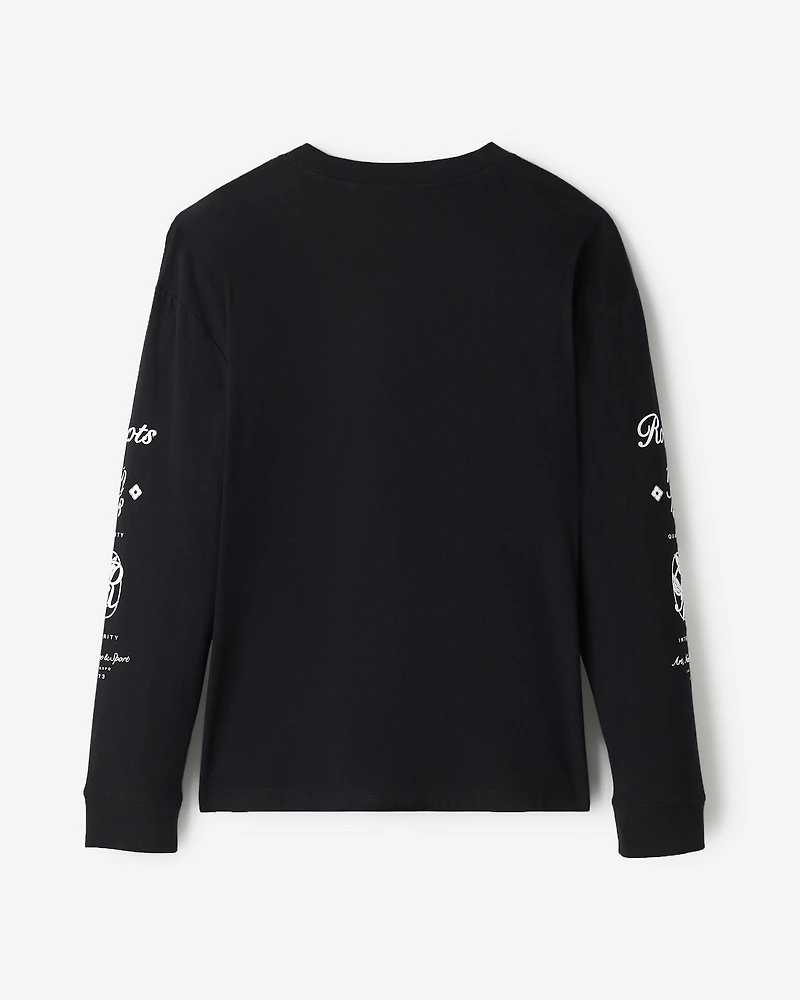 Mens Studio Graphic Long Sleeve T-Shirt