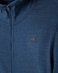 Chandail à capuchon et glissière sport texturé