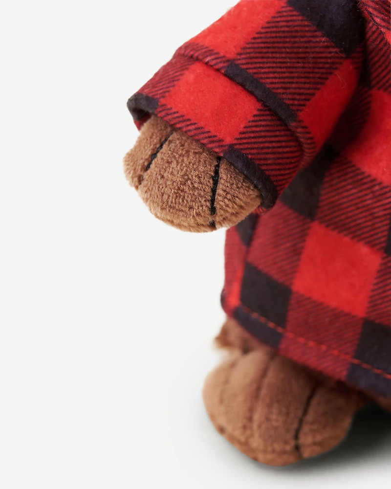 Park Plaid Beaver Stuffie