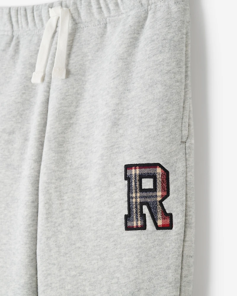 Kids Plaid Applique Sweatpant