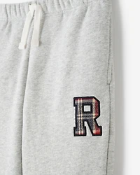 Kids Plaid Applique Sweatpant