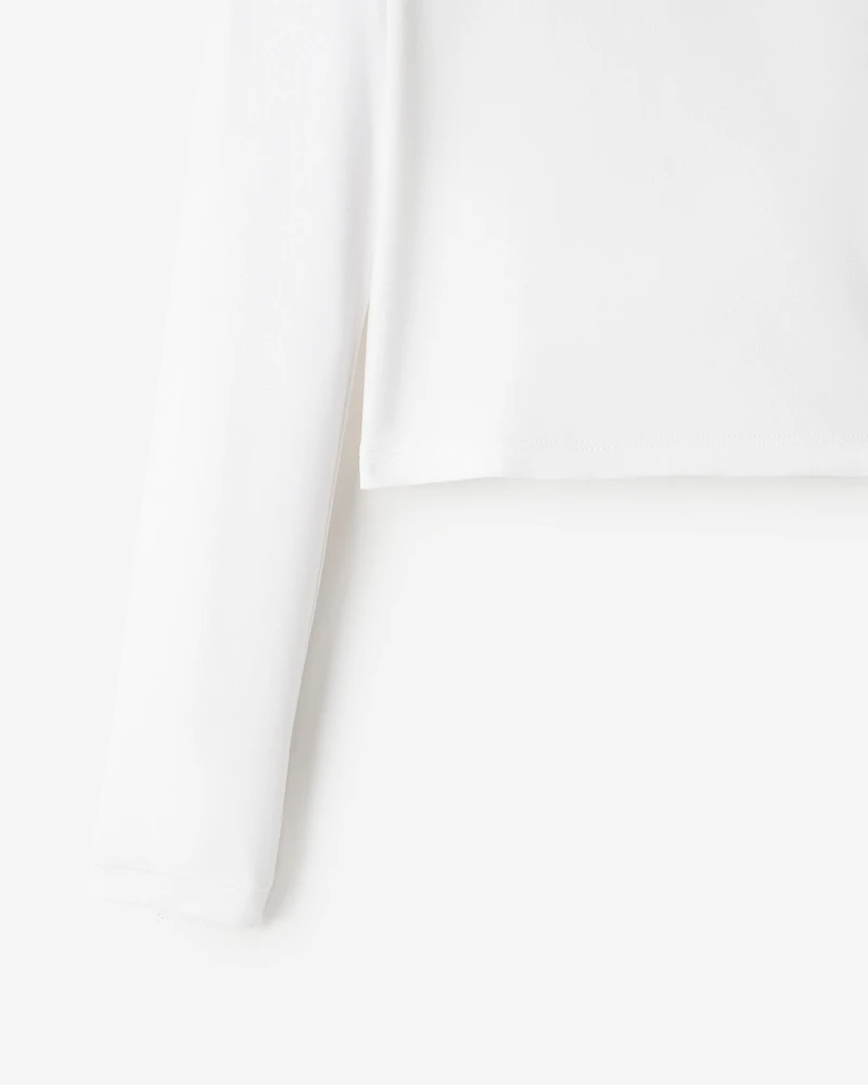 T-shirt sport à ourlet tulipe ajusté pour filles