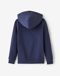 Chandail original à capuchon et glissière en coton bio pour enfants