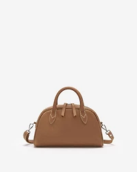 Mini sac à main style bowling en cuir Tribe