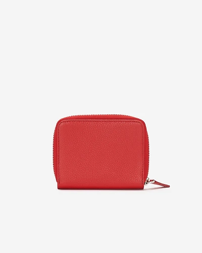 Petite pochette à glissière en cuir Cervino