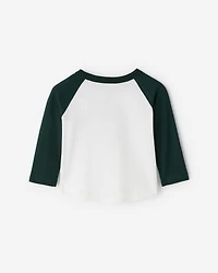 T-shirt style baseball Cooper en coton bio pour bébés