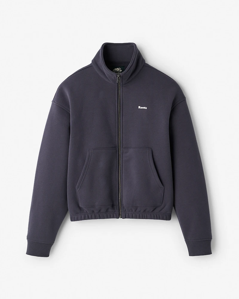 Manteau court en molleton Nuage
