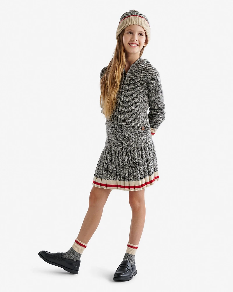 Chandail à capuchon et glissière Cabane pour fille