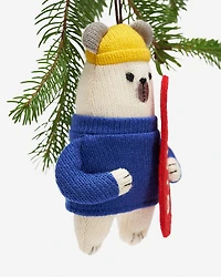 Snowboard Bear Ornament
