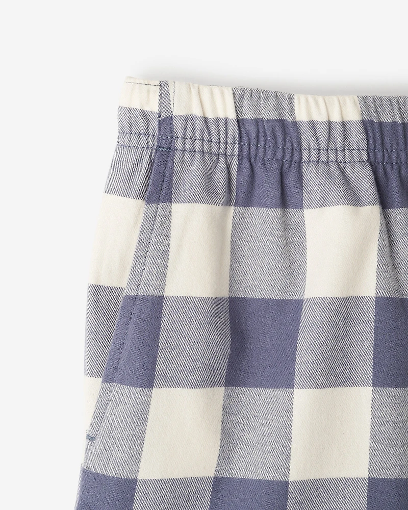 Short de pyjama à carreaux pour femmes