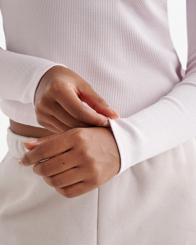 Baby Waffle Polo Top