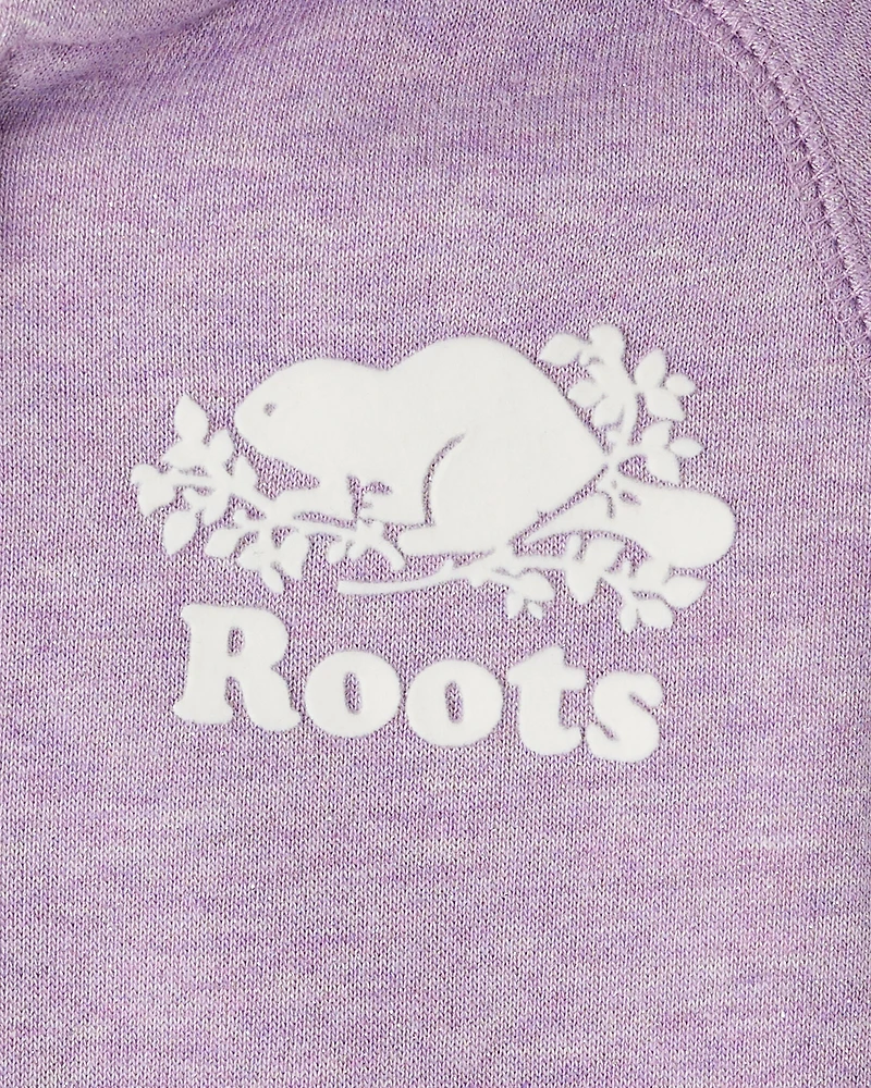 Chandail original scintillant à capuchon et glissière pour tout-petits