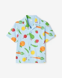 Kids Garden Print Camp Shirt
