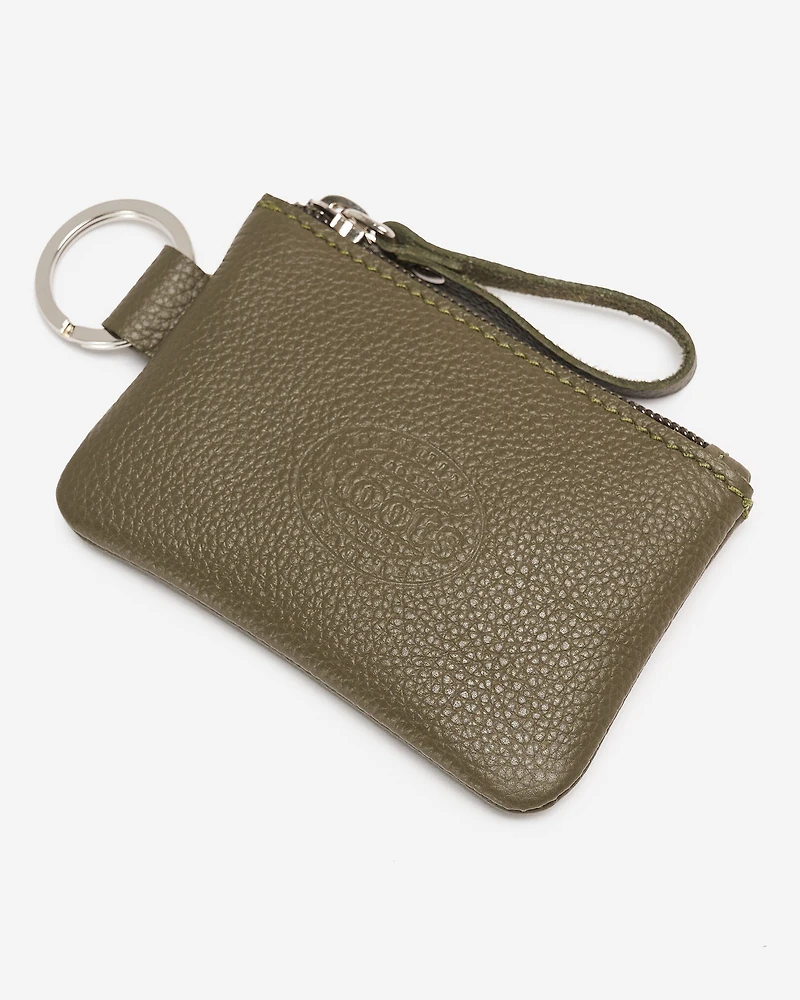 Pochette à glissière en cuir Cervino