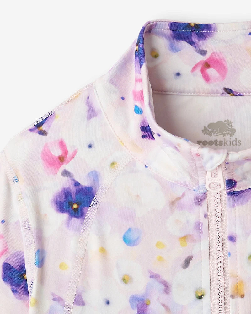 Blouson d’athlétisme sport ajusté pour filles