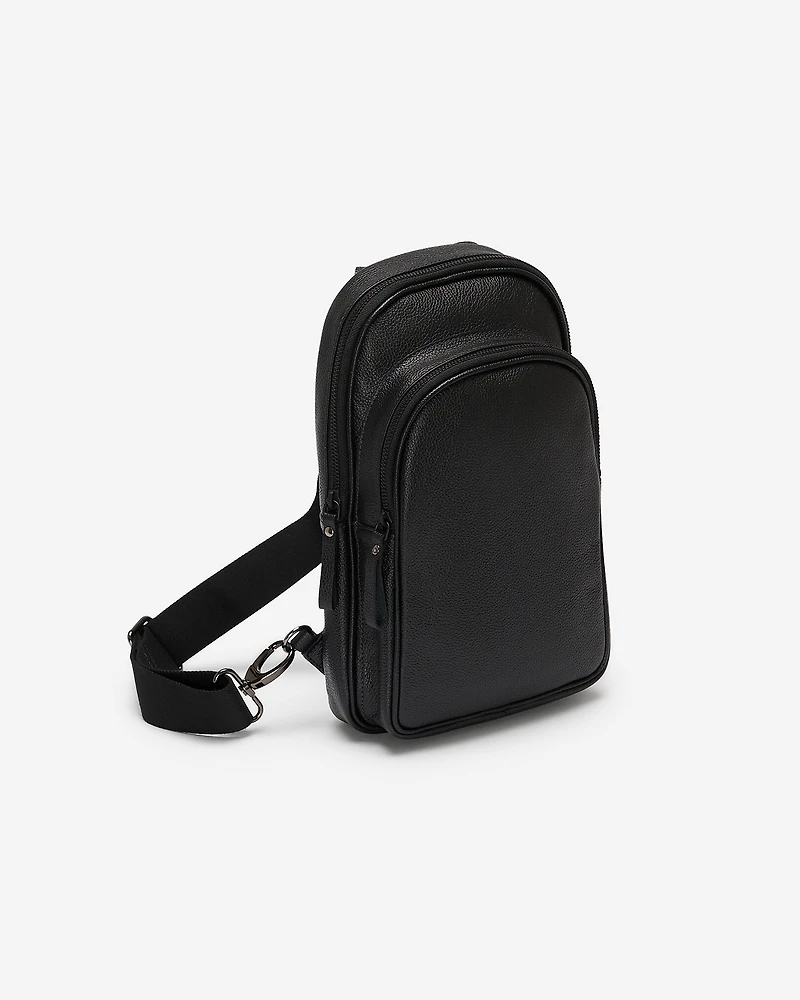 Grand sac à bandoulière Trinité en cuir Cervino