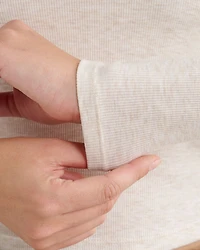 Chandail ajusté à manches longues Temps des fêtes pour femmes