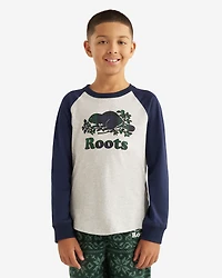 T-shirt style baseball à carreaux pour enfants