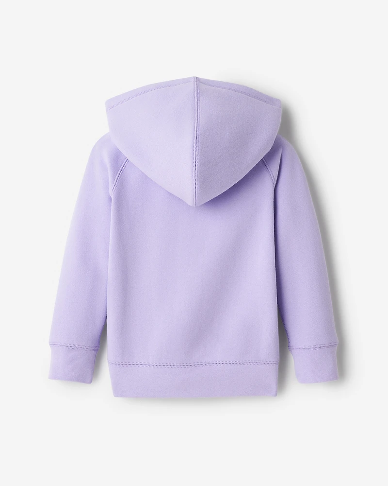 Chandail original à capuchon et glissière en coton bio pour tout-petits