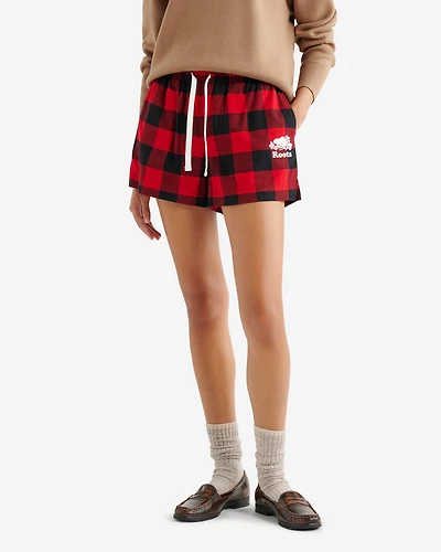 Womens Plaid Pajama Short