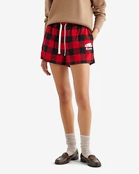 Womens Plaid Pajama Short