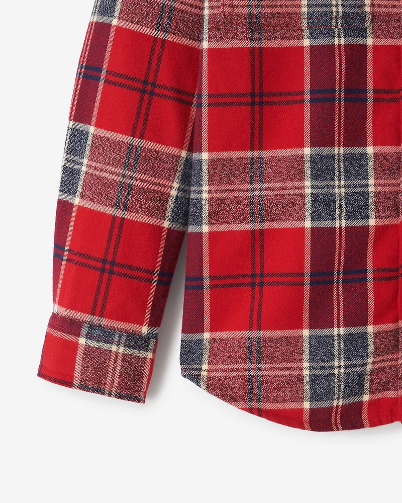 Kids Plaid Tidings Shirt