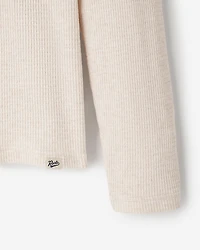 Waffle Long Sleeve Crew