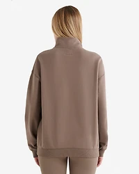 Chandail à col glissière décontracté Cooper en coton bio