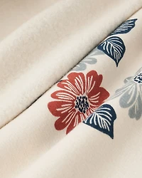 Chandail à capuchon motif floral