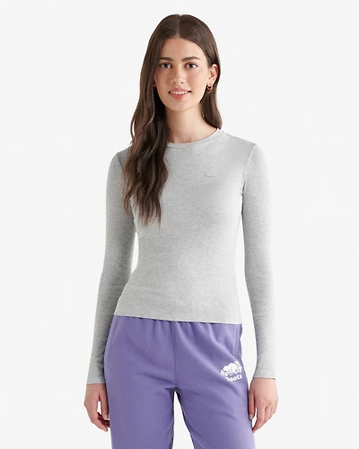 Roam Rib Fitted Long Sleeve Top